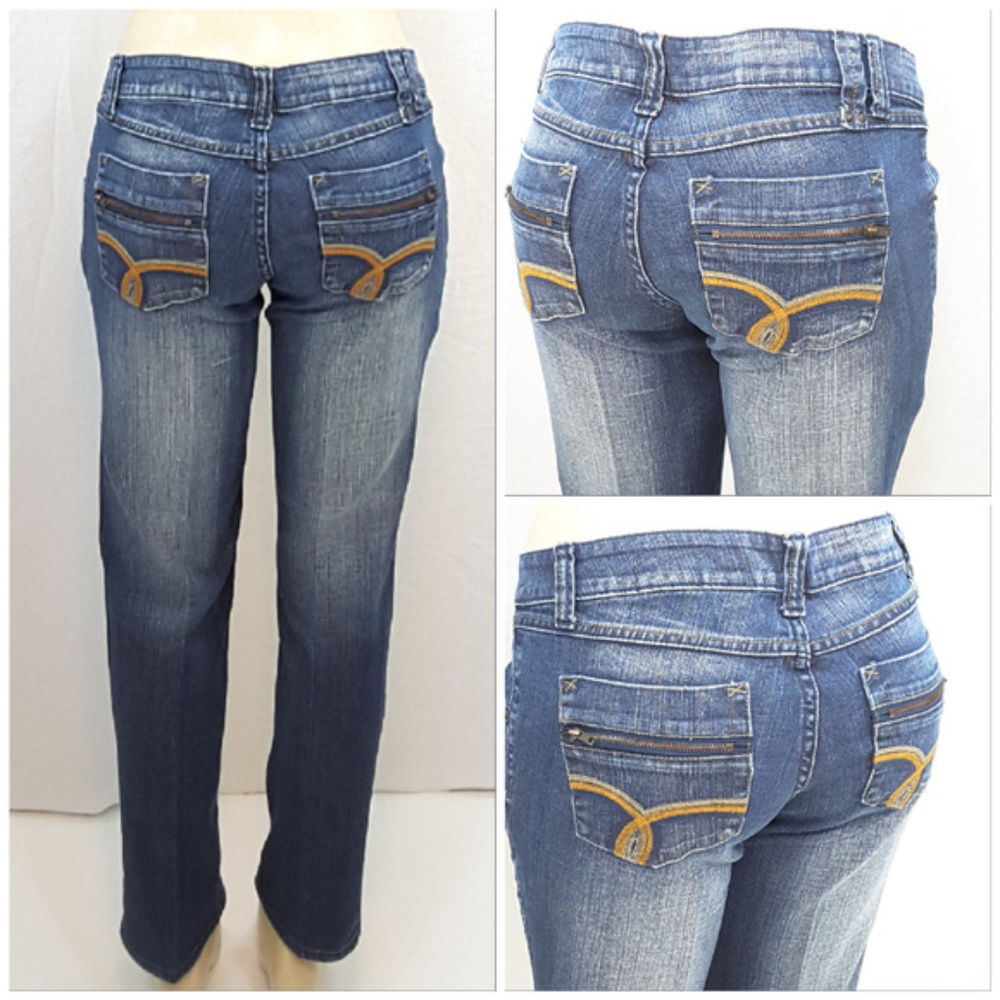 ZANA JEANS, Straight Leg Denim Jeans, size 13 - Picture 3 of 8